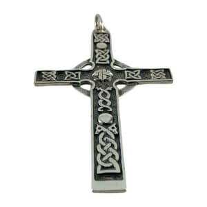 Silver Celtic Cross St Ronan