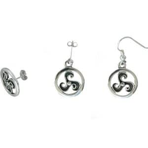 Boreray Mhor Silver Triscal Earrings