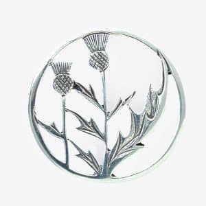 Silver Thistle Brooch
