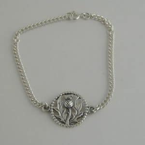 Silver Thistle Bracelet Braes