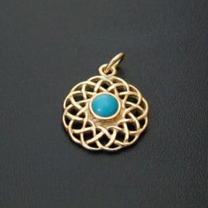 Calanais 9ct Torquoise charm