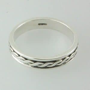 Silver Celtic Ceol Ring