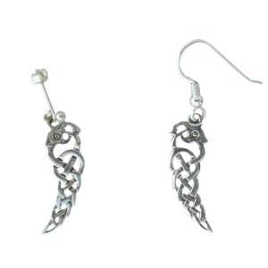 Eilean Bheag Silver Zoomorphic Earrings