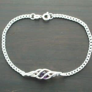 Eilidh Silver Amethyst Bracelet