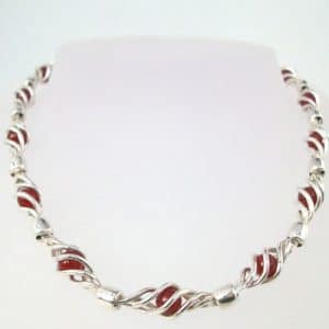 Eilidh Silver Cornelian Necklace