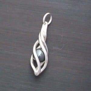 Eilidh Silver Hematite Pendant