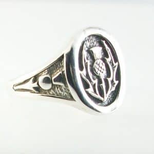 Glenshiel Silver Thistle Ring