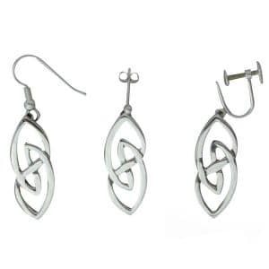 Silver Celtic Earring Griomasaigh