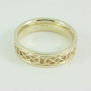 Iona Ring Plain 9ct White Gold