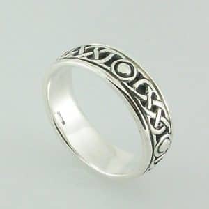 Iona Silver Celtic Ring