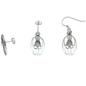 Killiecrankie Silver Thistle Earrings