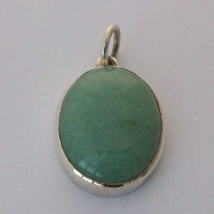 Silver Aventurine Pendant