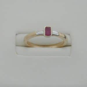 Lomond Diamond-Ruby Ring