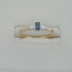 Lomond Diamond Sapphire Ring