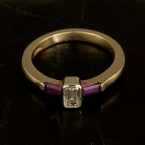 Lomond Amethyst Diamond Ring