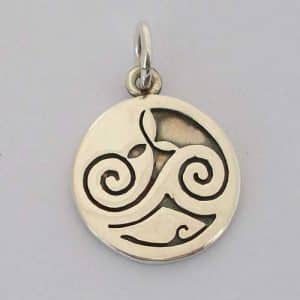 Mini Mhorain Silver Celtic Charm