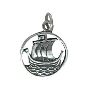 Orasay Silver Viking Galley Charm