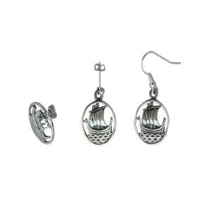 Orasay Silver Celtic Earrings