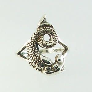 Ornais Silver Celtic Sea Monster Ring