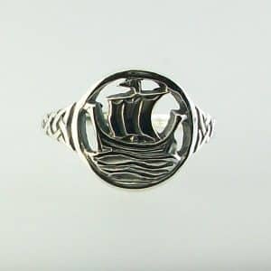 Ornsay Silver Viking Galley Ring