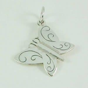 Silver Butterfly Pendant