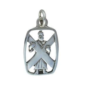 St Andrew Charm Silver