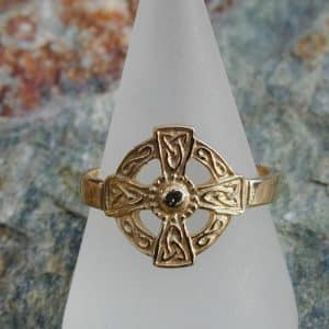 St Augustine Gold Celtic Cross Ring