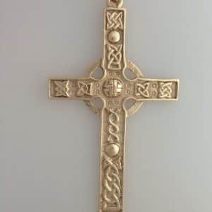 St Ronan Gold Celtic Cross