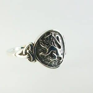 The Lion Rampant Silver Ring