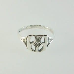 Thistle Silver Ring