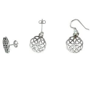 Westering Home Silver Celtic Knot Earrings