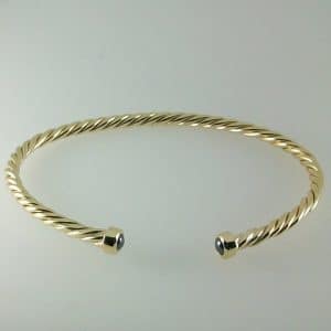 Torc Bangle 9ct Gold