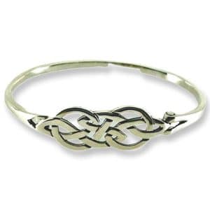 Askernish Silver Celtic Bangle