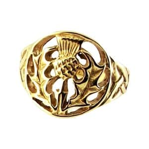 Braes Gold Thistle Ring