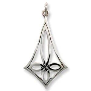 Benbecula Silver Celtic Cross Pendant