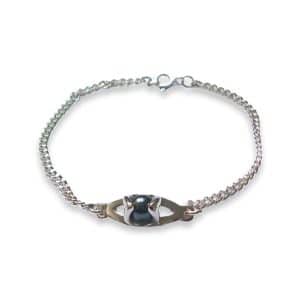 Enya Silver Hematite Bracelet