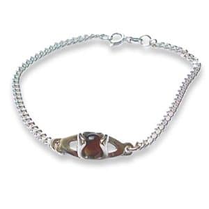 Enya Silver Cornelian Bracelet
