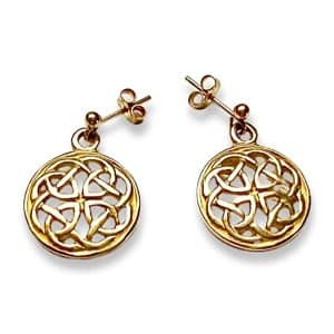 Pabbay Gold Celtic Earrings