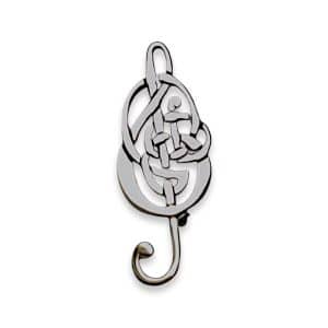 Silver Celtic Treble Clef Brooch