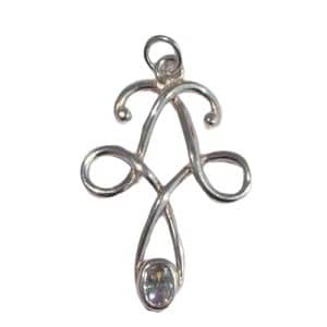 Aird Silver CZ Pendant