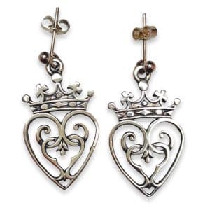 Queen Mary Silver Luckenbooth Earrings