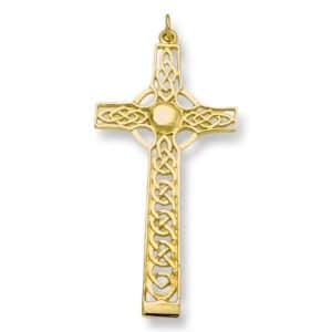 Gold Celtic Cross St Monan