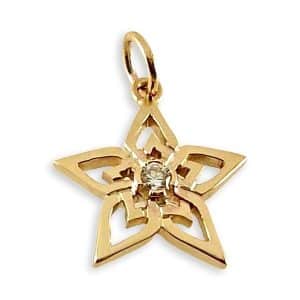Hebridean Gold Celtic Star Diamond