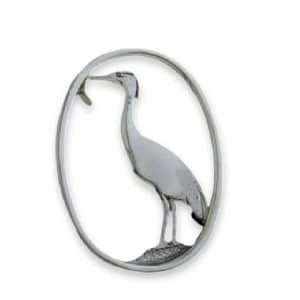 Heron Standing Brooch