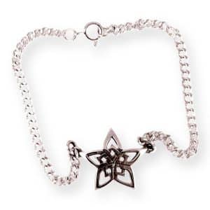 Hebridean Celtic Star Silver Bracelet