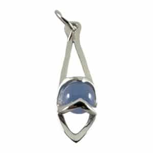 Enya Blue Agate Silver Pendant