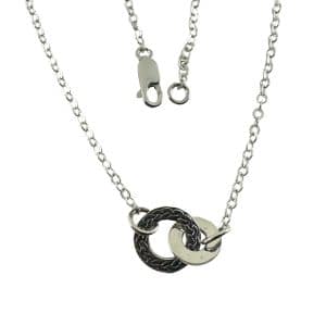 Hebridean Entwined Silver Celtic Small Circle