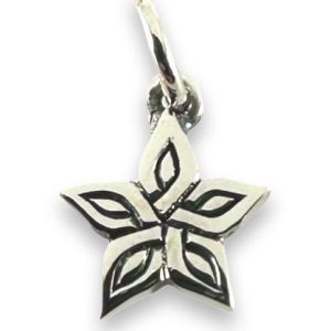 Machair Flowers Silver Pendant